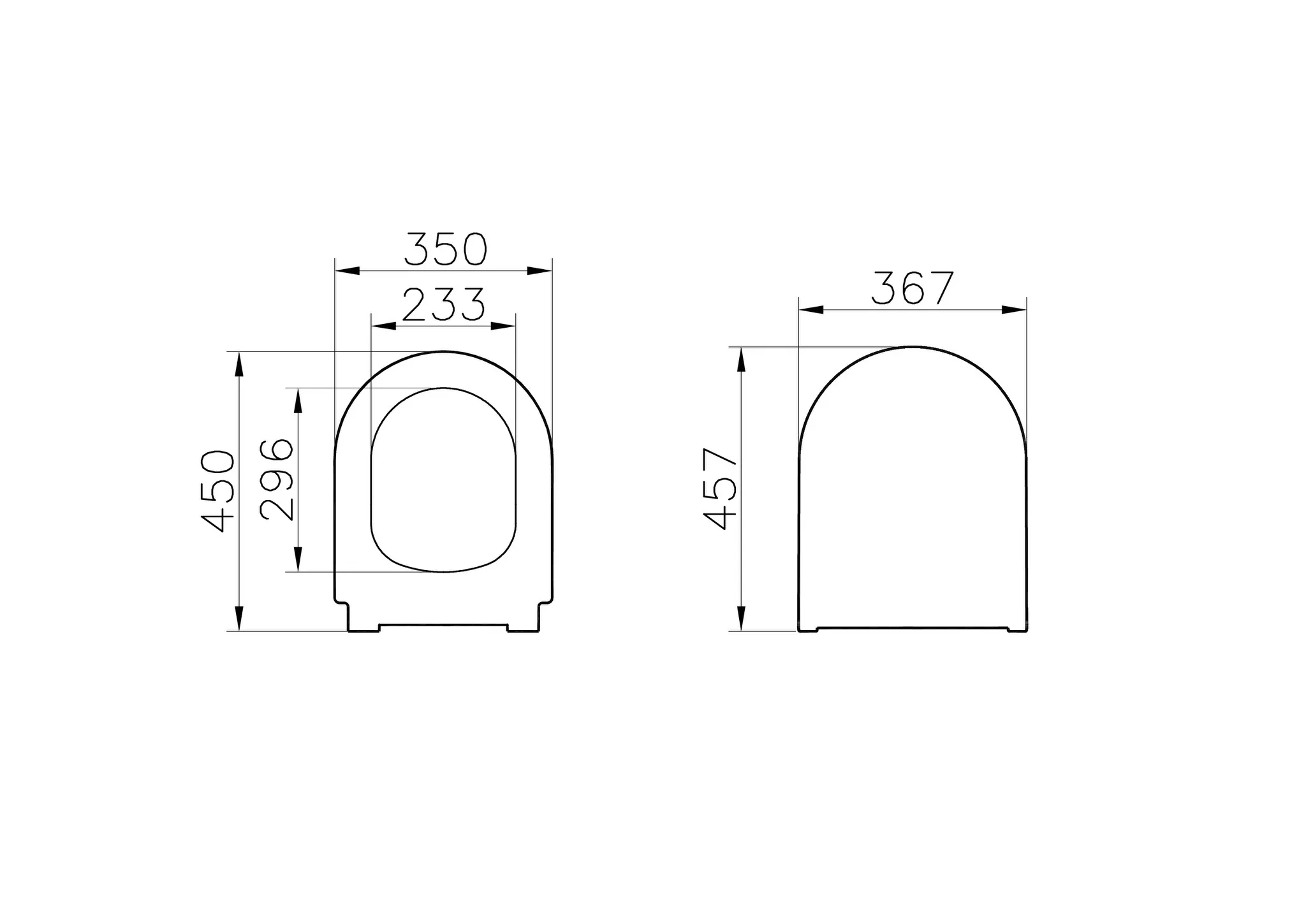 Integra WC-Sitz Slim Wrap mit Absenkautomatik Duroplast Weiß Hochglanz