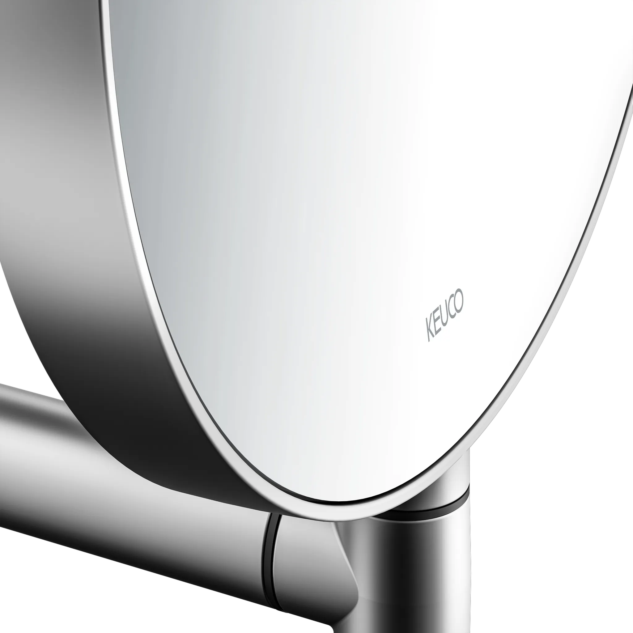 KEUCO Kosmetikspiegel „Plan“ Rund, ohne Beleuchtung in Aluminium-finish, ⌀ 193 mm