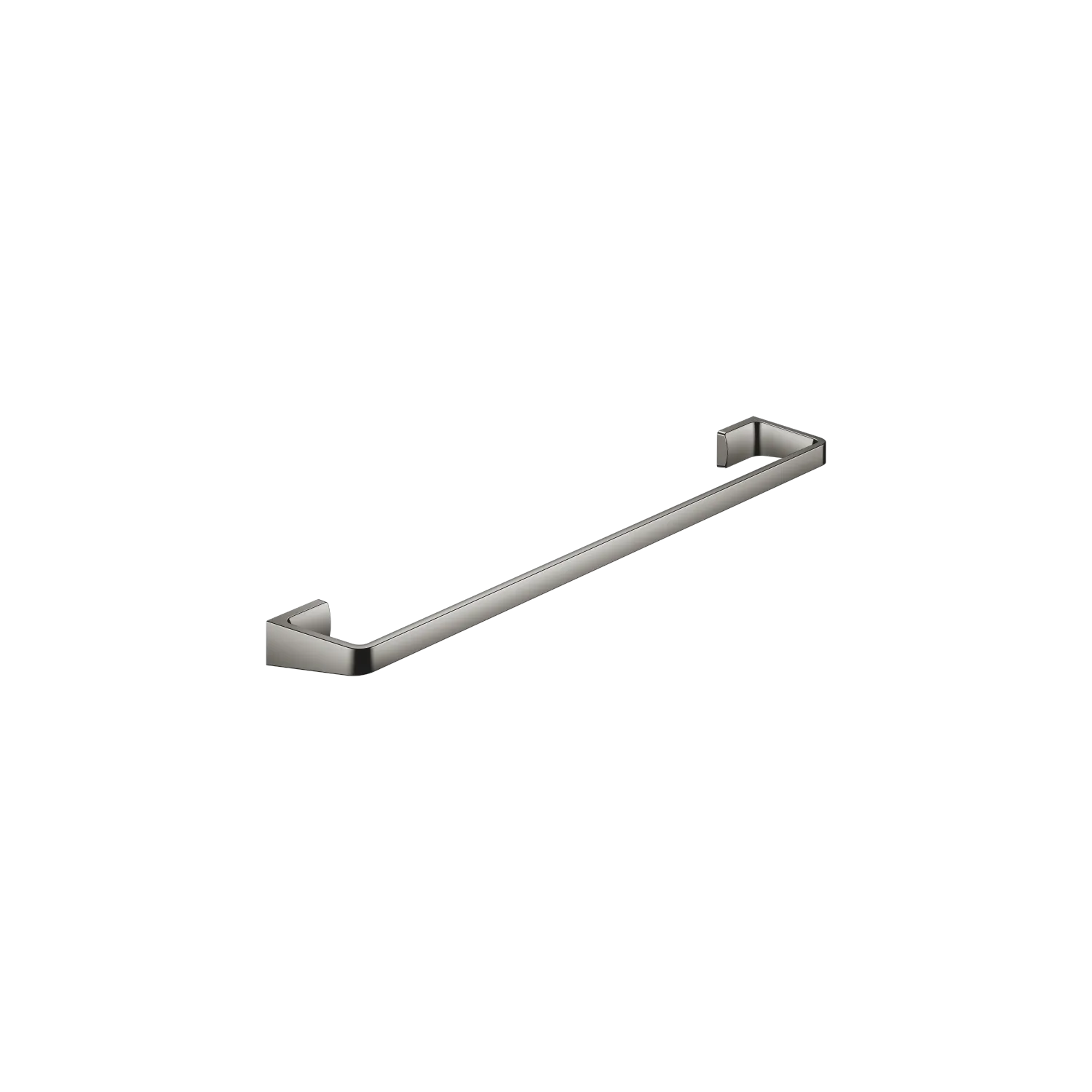 Dornbracht Badetuchhalter SERIENSPEZIFISCH Dark Chrome, 558 x 600 mm, Höhe 33 mm, Ausladung 90 mm, passt zu ELIO, ENO, LOT, MEM und TARA ULTRA