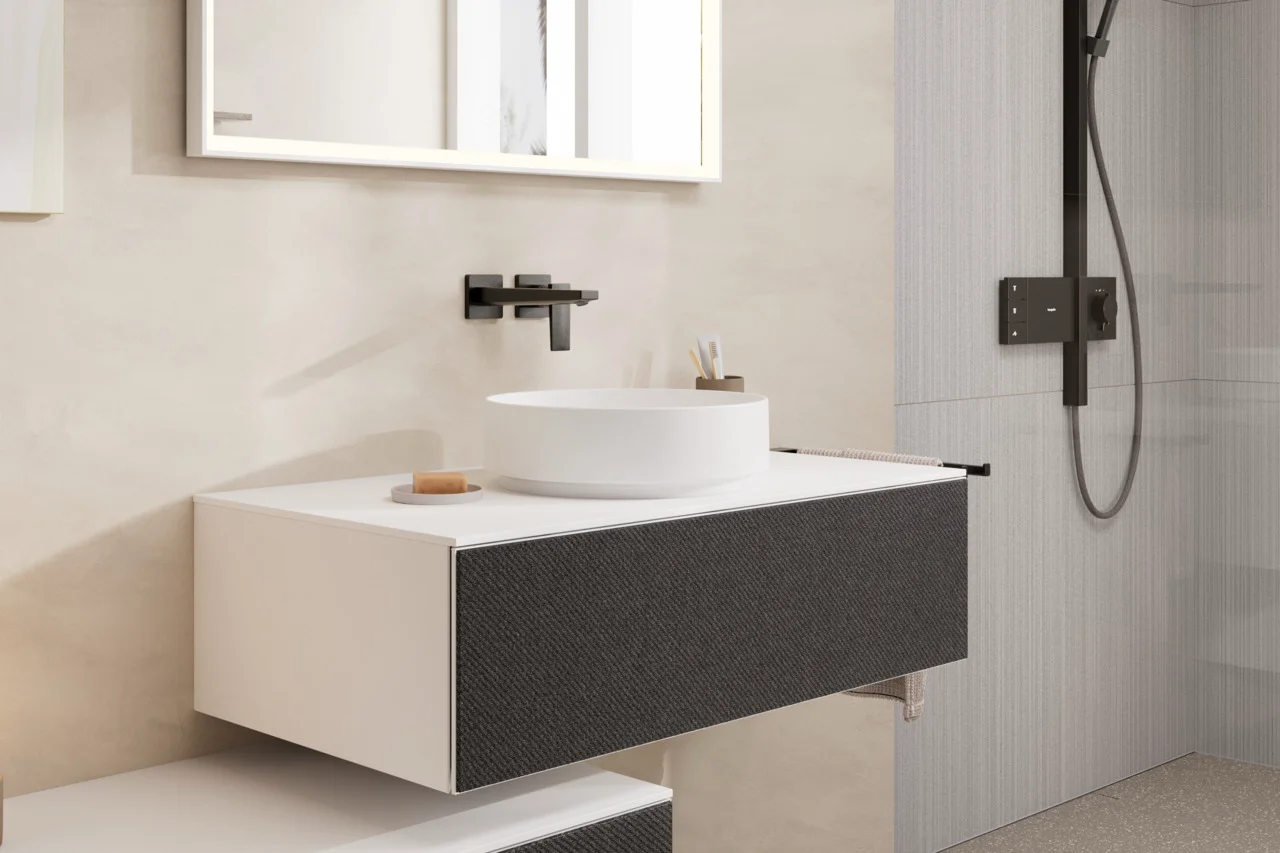 Hansgrohe Metropol Einhebel-Waschtischmischer Unterputz, Brushed Black Chrome, Ausladung 225 mm Hansgrohe Metropol Einhebel-Waschtischmischer Unterputz, Brushed Black Chrome, Ausladung 225 mm