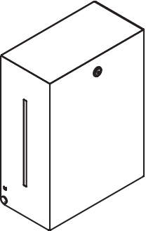 Papierhandtuchspender, Edelstahl, PVD, B: 260mm, H: 350mm, T: 140mm, dient zur Aufnahme v. handelsüblichen Papierhandtüchern versch. Falzungen in der Breite 235-250mm und gefalteter Länge / Tiefe von 80-110mm, in Farbe CK (messing glänzend)