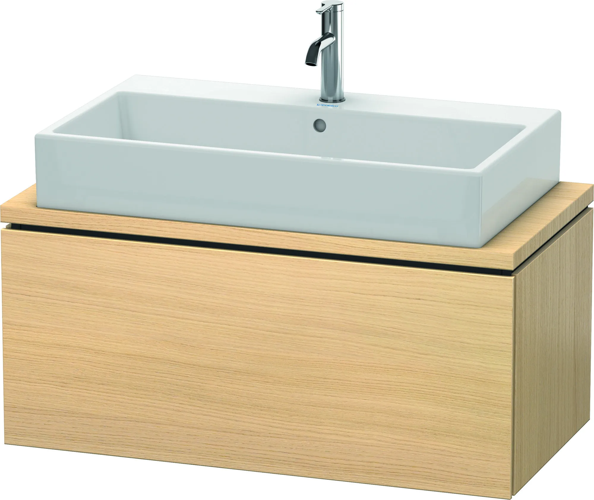 Duravit Waschtischunterschrank wandhängend „L-Cube“ 92 × 40 × 47,7 cm Mediterrane Eiche