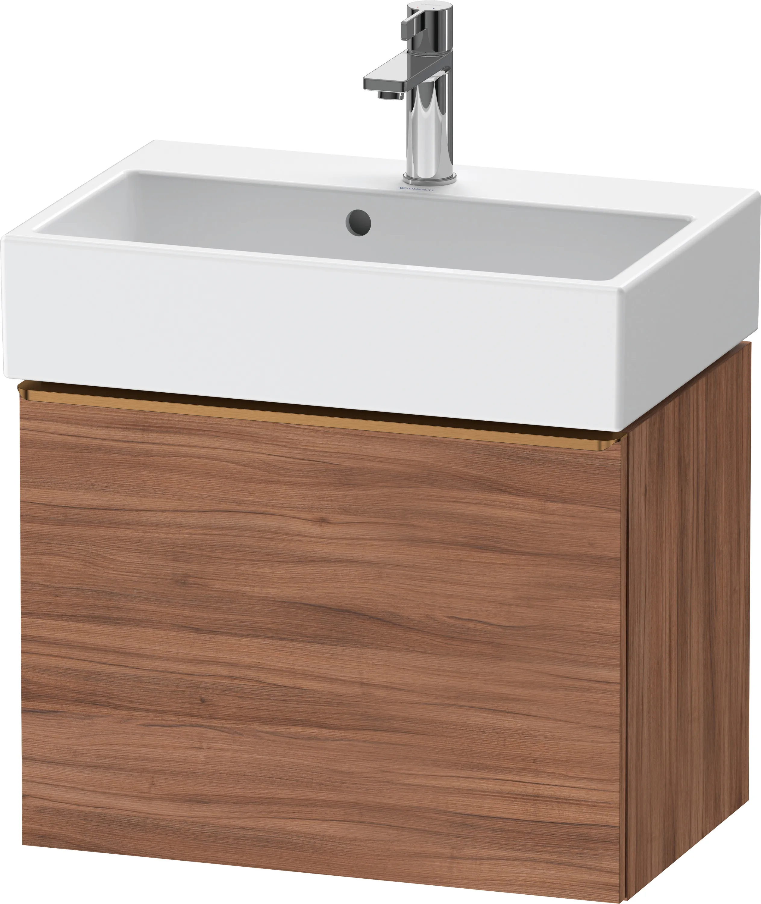 Duravit Waschtischunterschrank wandhängend „D-Neo“ 58,4 × 44 × 37,2 cm Nussbaum Natur