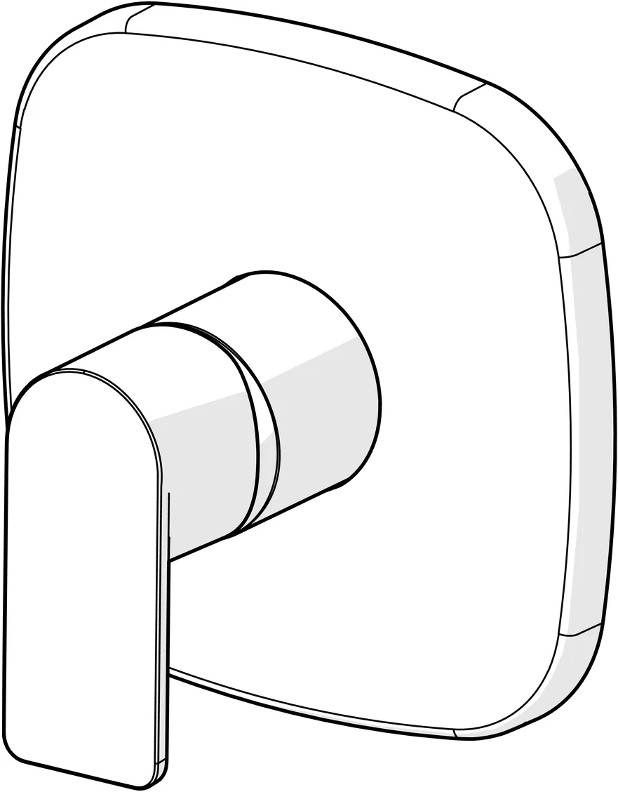 HansaSTELA Duscharmatur Einhebelmischer Fertigset für Brause-Batterie HansaSTELA 8785 Rosette soft edge Chrom HansaSTELA Duscharmatur Einhebelmischer Fertigset für Brause-Batterie HansaSTELA 8785 Rosette soft edge Chrom