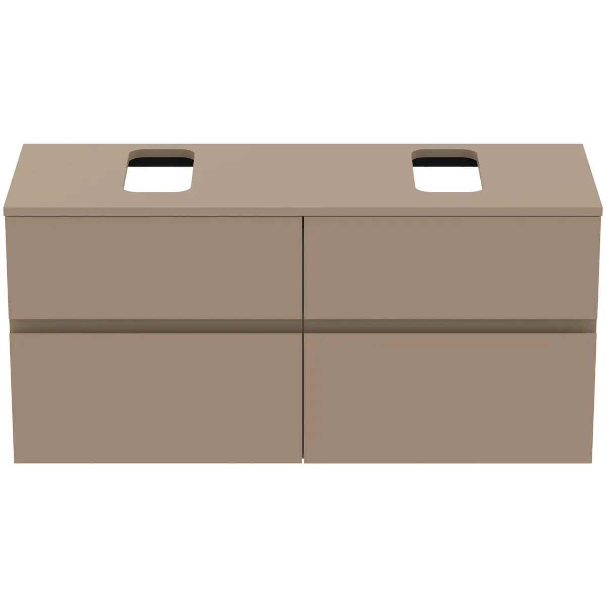 Ideal Standard Waschtischunterschrank „Finesse“ 120,2 × 55,8 × 44 cm Greige matt