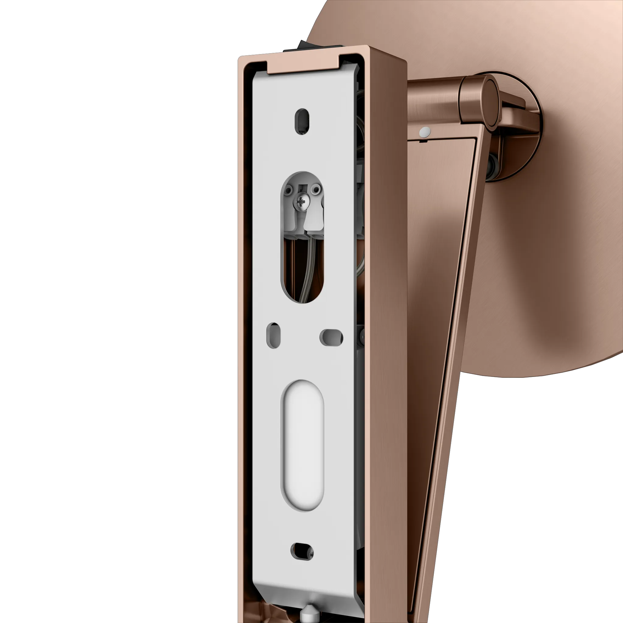 KEUCO Kosmetikspiegel mit Wippschalter „iLook_move“ Rund, mit Beleuchtung in Rotgold (gebürstet), ⌀ 212 mm KEUCO Kosmetikspiegel mit Wippschalter „iLook_move“ Rund, mit Beleuchtung in Rotgold (gebürstet), ⌀ 212 mm