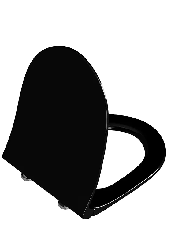 Sento WC-Sitz Slim mit Absenkautomatik Duroplast Schwarz Hochglanz 120-070R409, B-Ware Sonderpreis