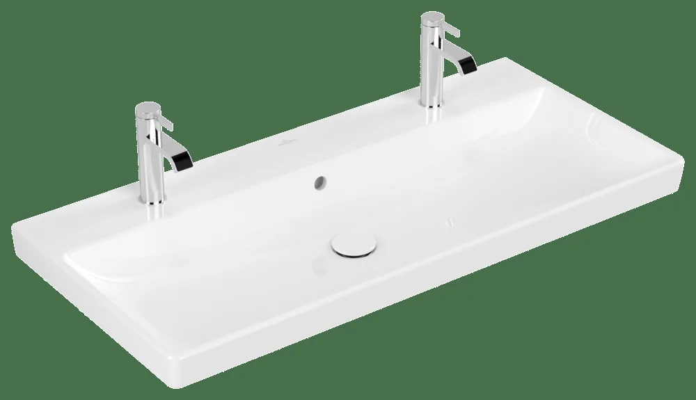 Villeroy & Boch Avento Schrankwaschtisch 1000x470mm Rechteck 2HL. Weiß Alpin
