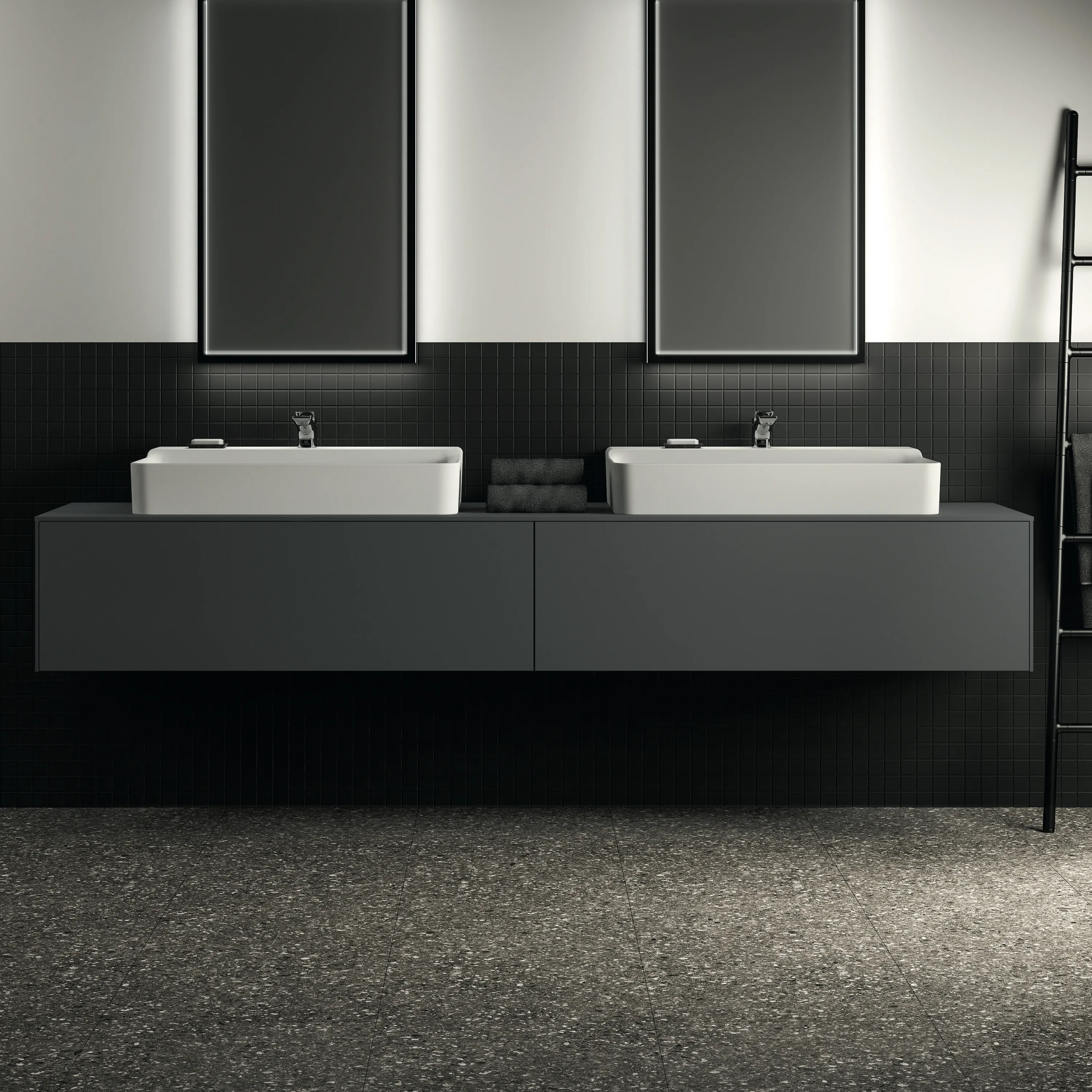 Ideal Standard Waschtischunterschrank Conca, 2 Auszüge, anthrazit