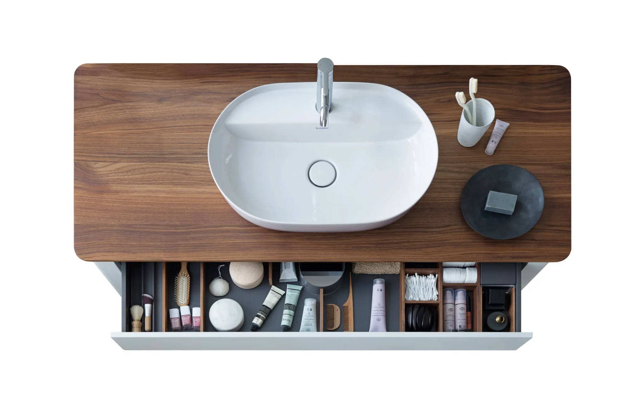 Aufsatzwaschtisch „Luv“, ohne Überlauf, Hahnlochposition mittig Aufsatzwaschtisch „Luv“, ohne Überlauf, Hahnlochposition mittig