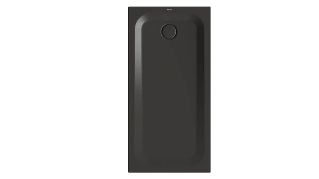 Bette rechteck Duschwanne „BetteUltra“ 1400 × 700 mm mit BetteAntirutsch Pro, ohne Oberflächenveredelung, mit Minimum-Wannenträger, in Anthracite