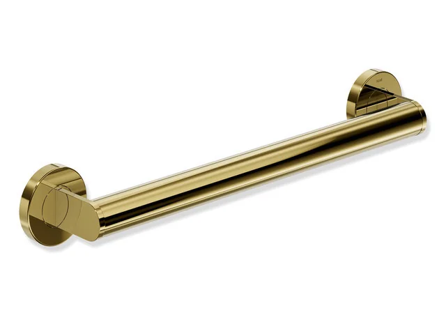 HEWI Haltegriff System 900, Edelstahl PVD gold glänzend, Achsmaß 406 mm, Tiefe 70 mm, Stangendurchmesser 32 mm