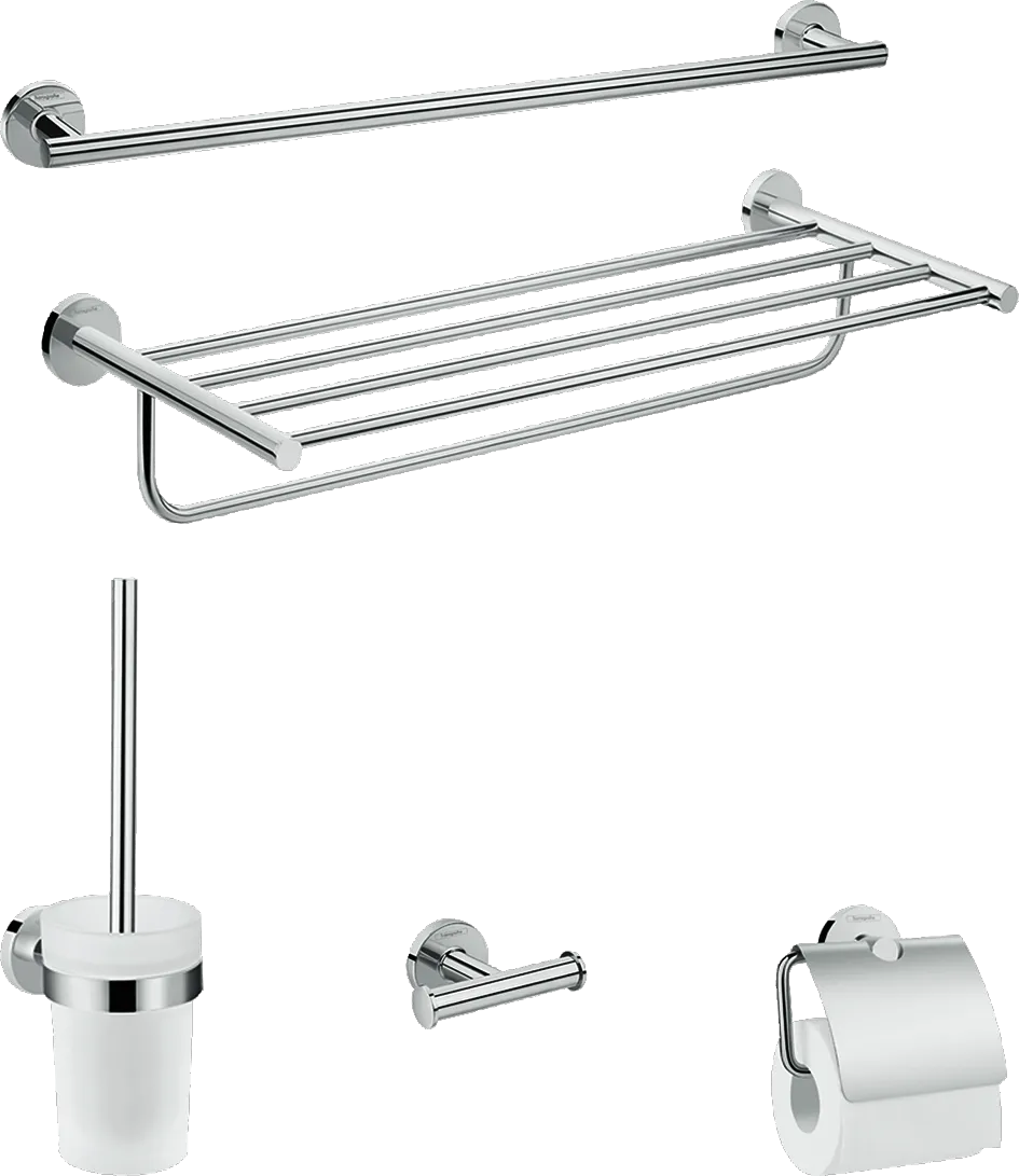 Hansgrohe Logis Universal Bad-Accessoire Set 5-teilig, Chrom Hansgrohe Logis Universal Bad-Accessoire Set 5-teilig, Chrom