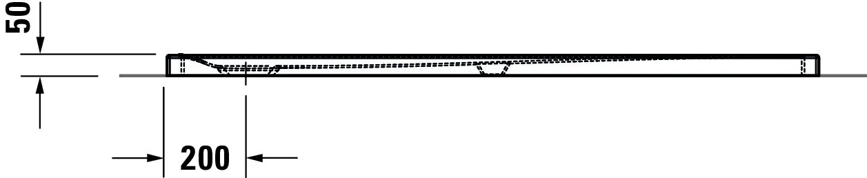 Duravit rechteck Duschwanne „Tempano“ 160 × 80 cm ohne Antislip