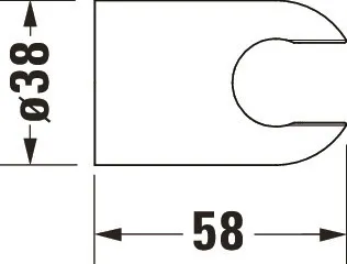 Brausegarnitur Brausen und Zubehör Brausehalter „ZubehörArmaturen“ in Chrom