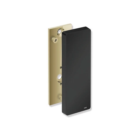 Montageplatte mit Abdeckung des Systems 900, Edelstahl, PVD, zur Aufnahme der mobilen Stützklappgriffe 900.50.4...70, schwarz, in Farbe CK (Messing glänzend)