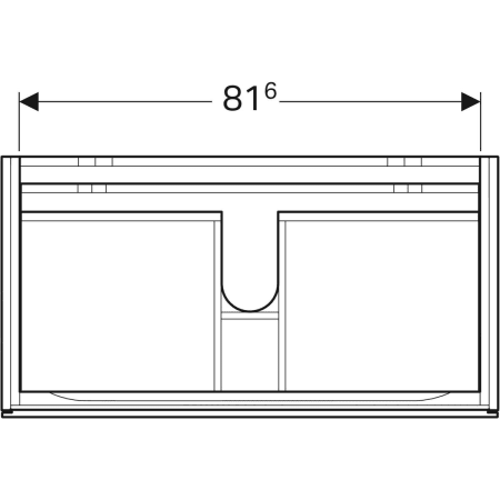 Geberit Waschtischunterschrank „Xeno2“ 88 × 53 × 46,2 cm Geberit Waschtischunterschrank „Xeno2“ 88 × 53 × 46,2 cm