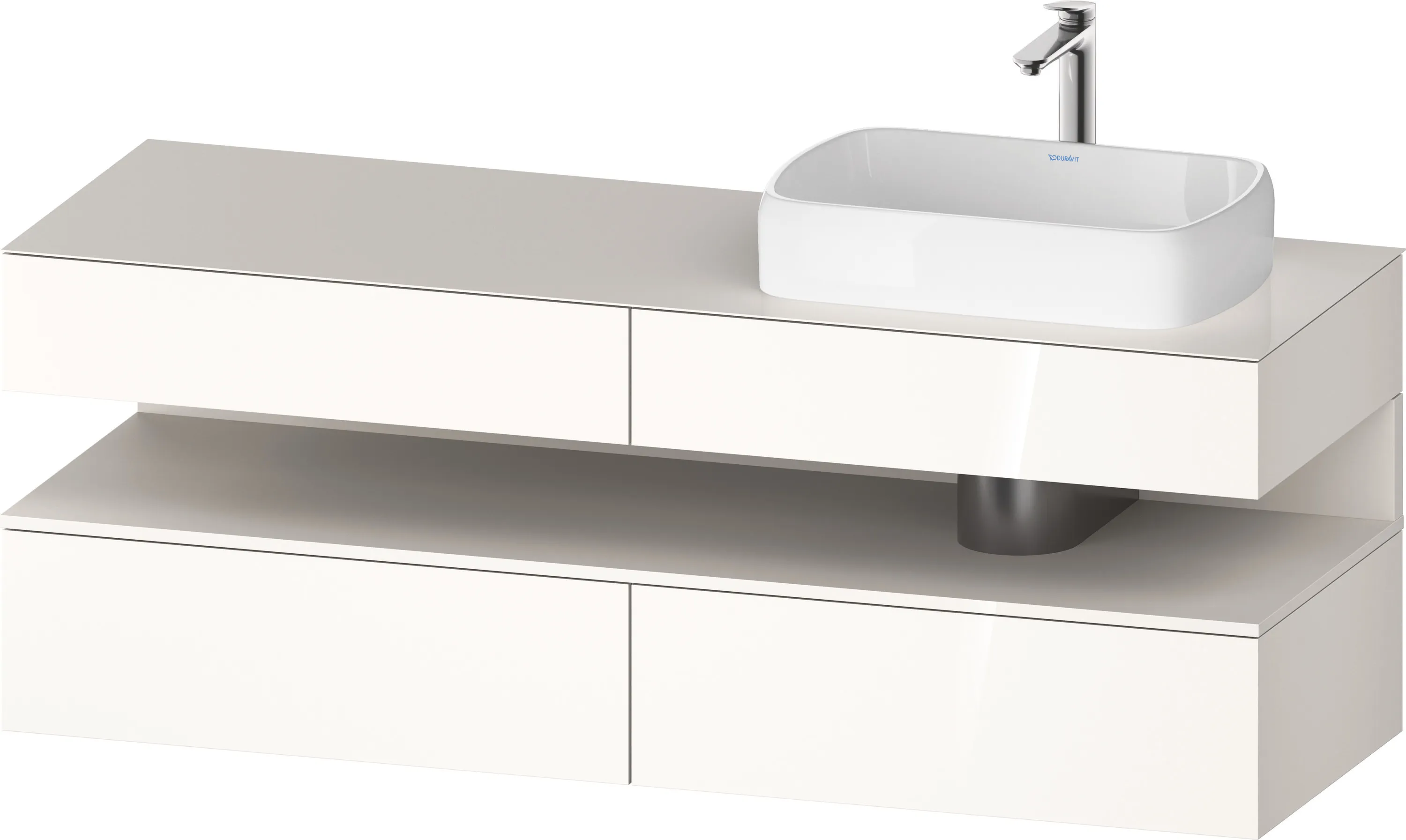 Duravit Waschtischunterschrank wandhängend „Qatego“ 160 × 60 × 55 cm
