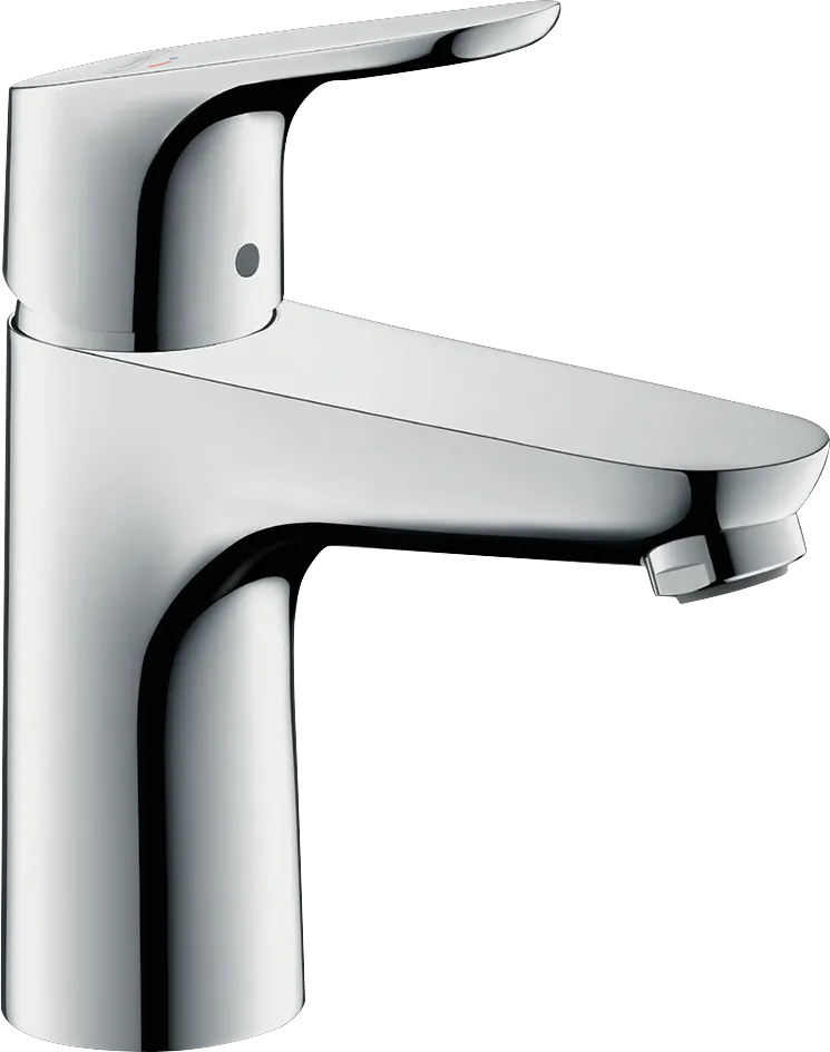 Hansgrohe Focus Einhebel-Waschtischmischer 100 CoolStart mit Zugstangen-Ablaufgarnitur, Chrom Hansgrohe Focus Einhebel-Waschtischmischer 100 CoolStart mit Zugstangen-Ablaufgarnitur, Chrom