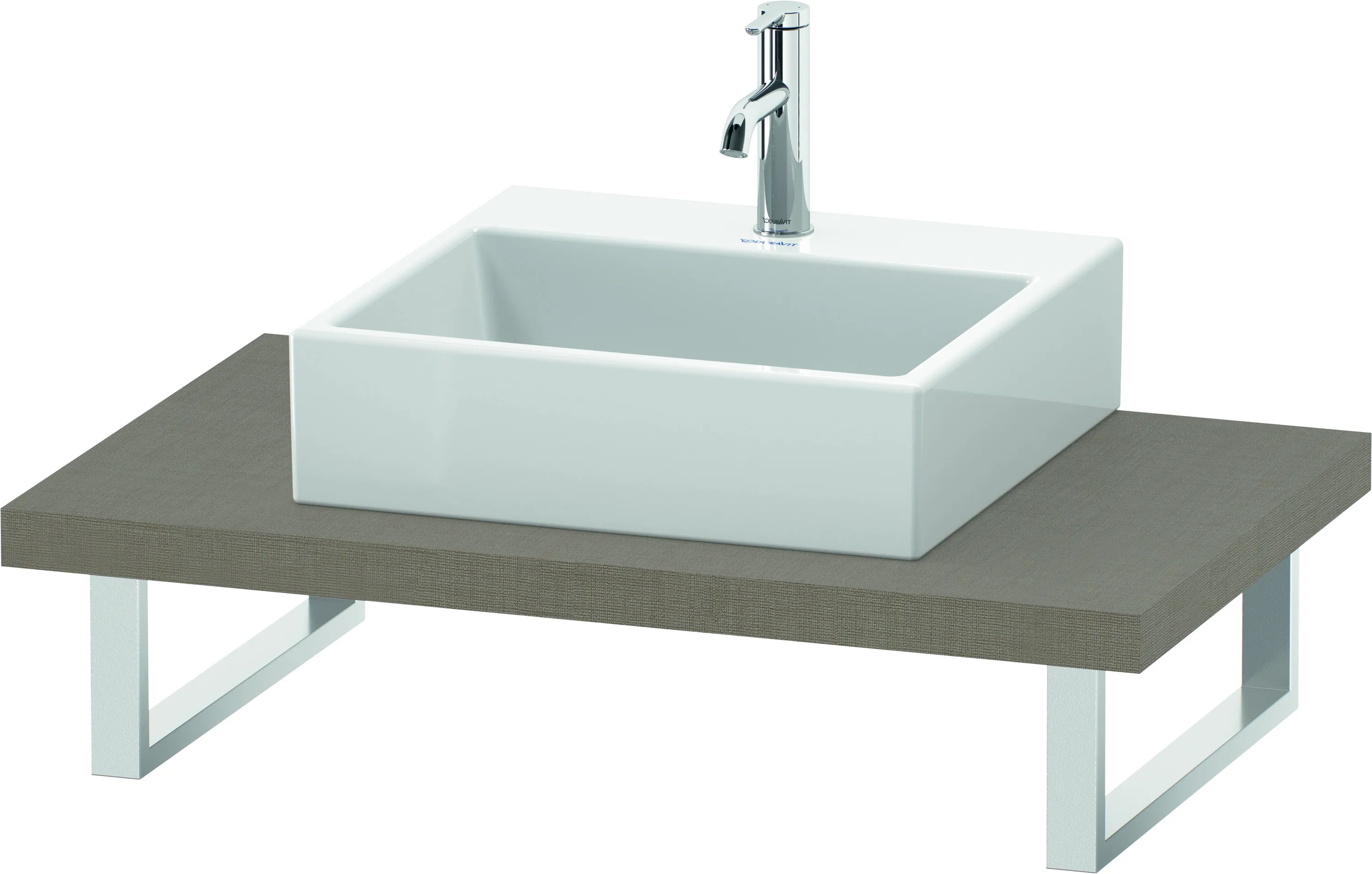 Duravit Konsole „L-Cube“ in Leinen Duravit Konsole „L-Cube“ in Leinen