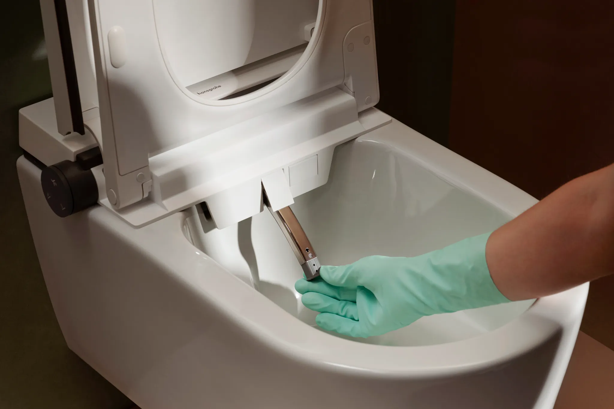 Hansgrohe LavaPura Element S Wand-Dusch-WC Komplett Set AquaHelix Flush, SmartClean, HygieneEffect, Weiß Hansgrohe LavaPura Element S Wand-Dusch-WC Komplett Set AquaHelix Flush, SmartClean, HygieneEffect, Weiß