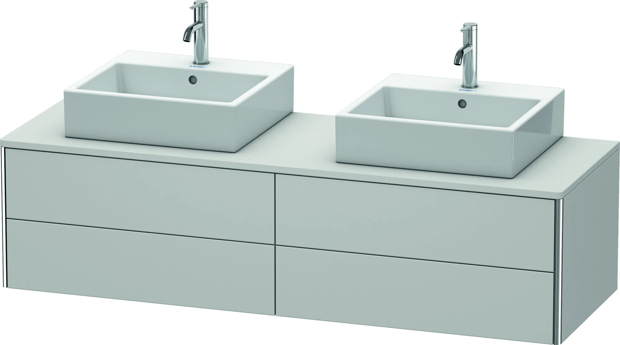 Duravit Waschtischunterschrank wandhängend „XSquare“ 160 × 40 × 54,8 cm Nordic Weiß Seidenmatt Duravit Waschtischunterschrank wandhängend „XSquare“ 160 × 40 × 54,8 cm Nordic Weiß Seidenmatt