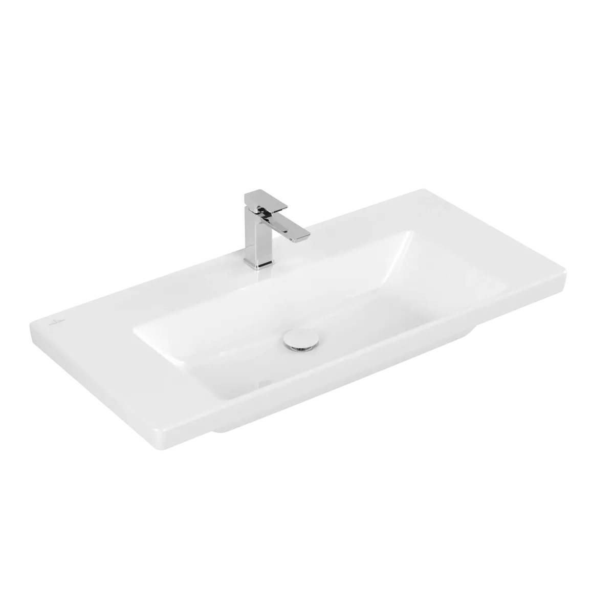 Set Waschtischunterschrank 3way 95,5 x 58,8 x 46,2 cm mit Wandwaschtisch Subway 3.0 als Set 