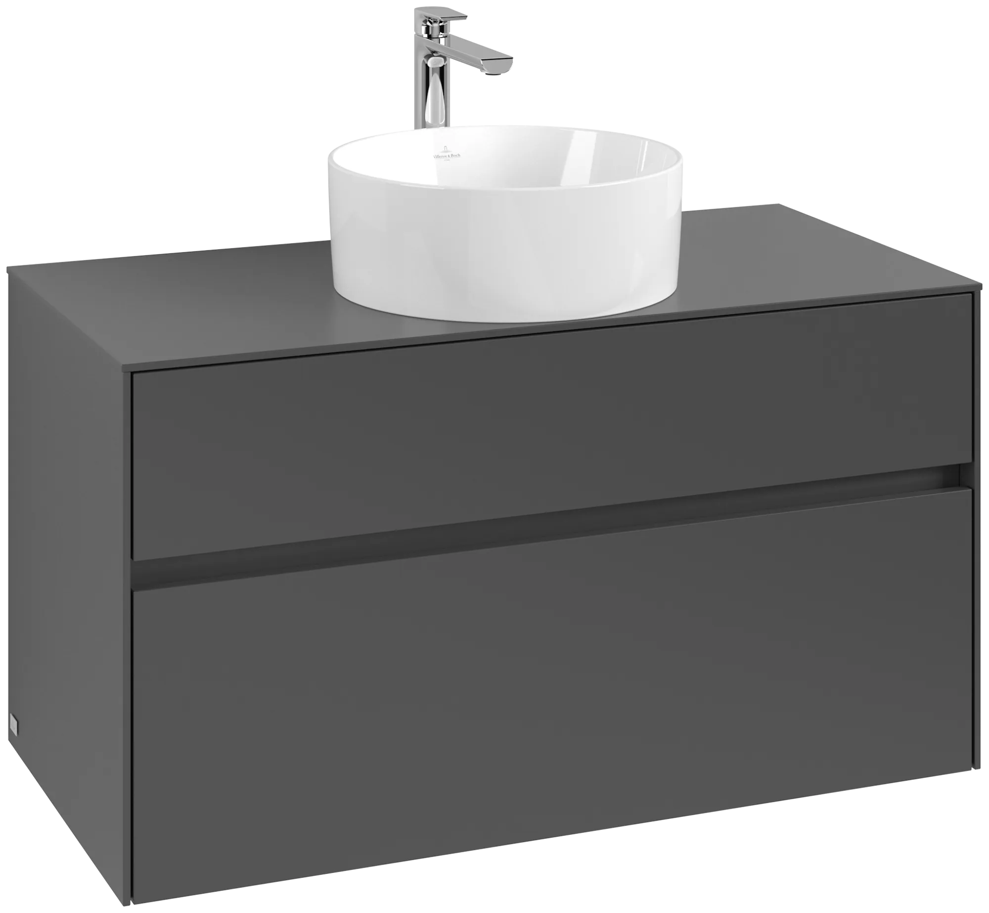 Villeroy & Boch Collaro Waschbeckenunterschrank C03800, 1000x548x500mm, Graphite