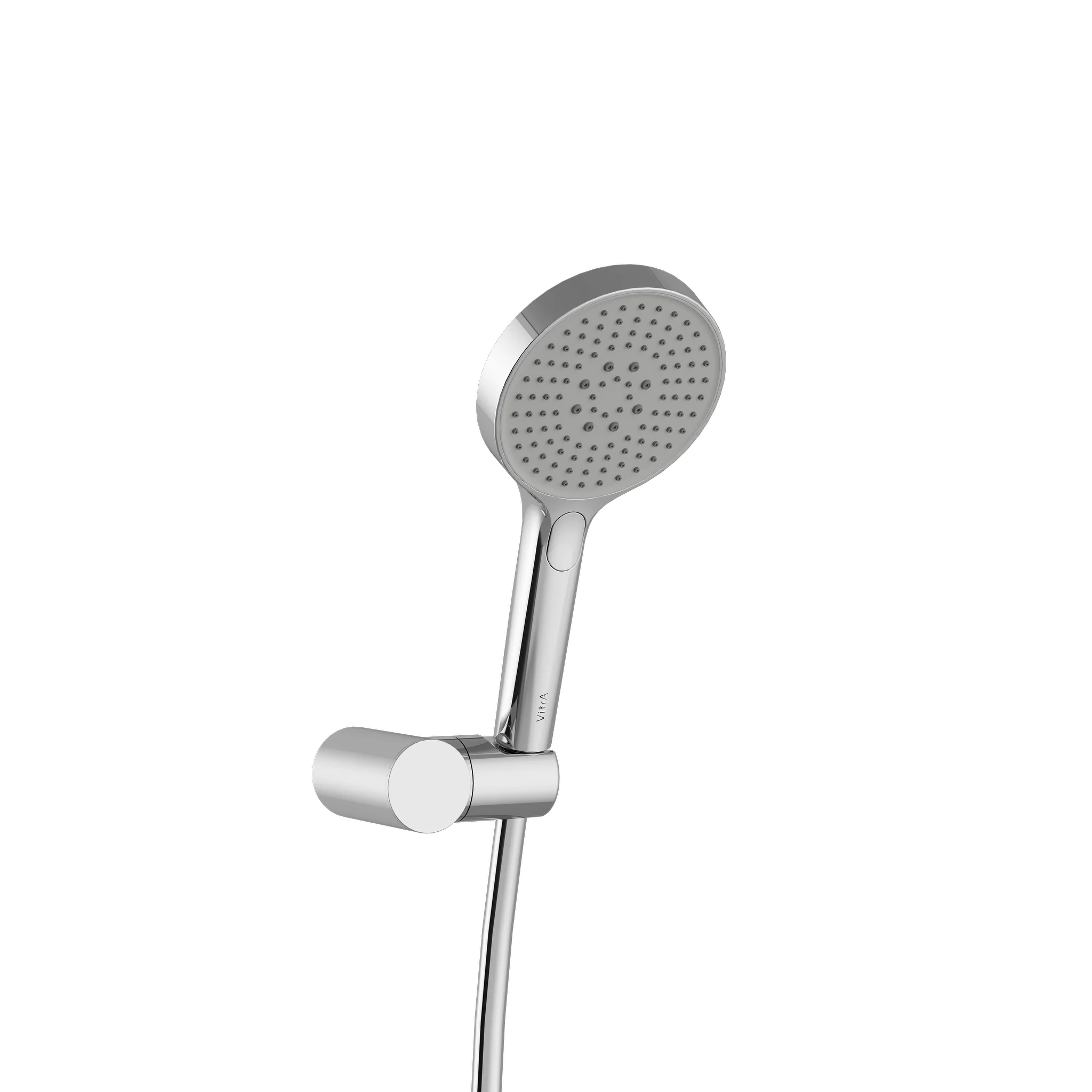 VitrA Core Round Handbrause-Set Chrom, rund, 120 mm Durchmesser, 3 Strahlarten, flexibler Brauseschlauch 1.500 mm, G 1/2", Wandhalterung VitrA Core Round Handbrause-Set Chrom, rund, 120 mm Durchmesser, 3 Strahlarten, flexibler Brauseschlauch 1.500 mm, G 1/2", Wandhalterung