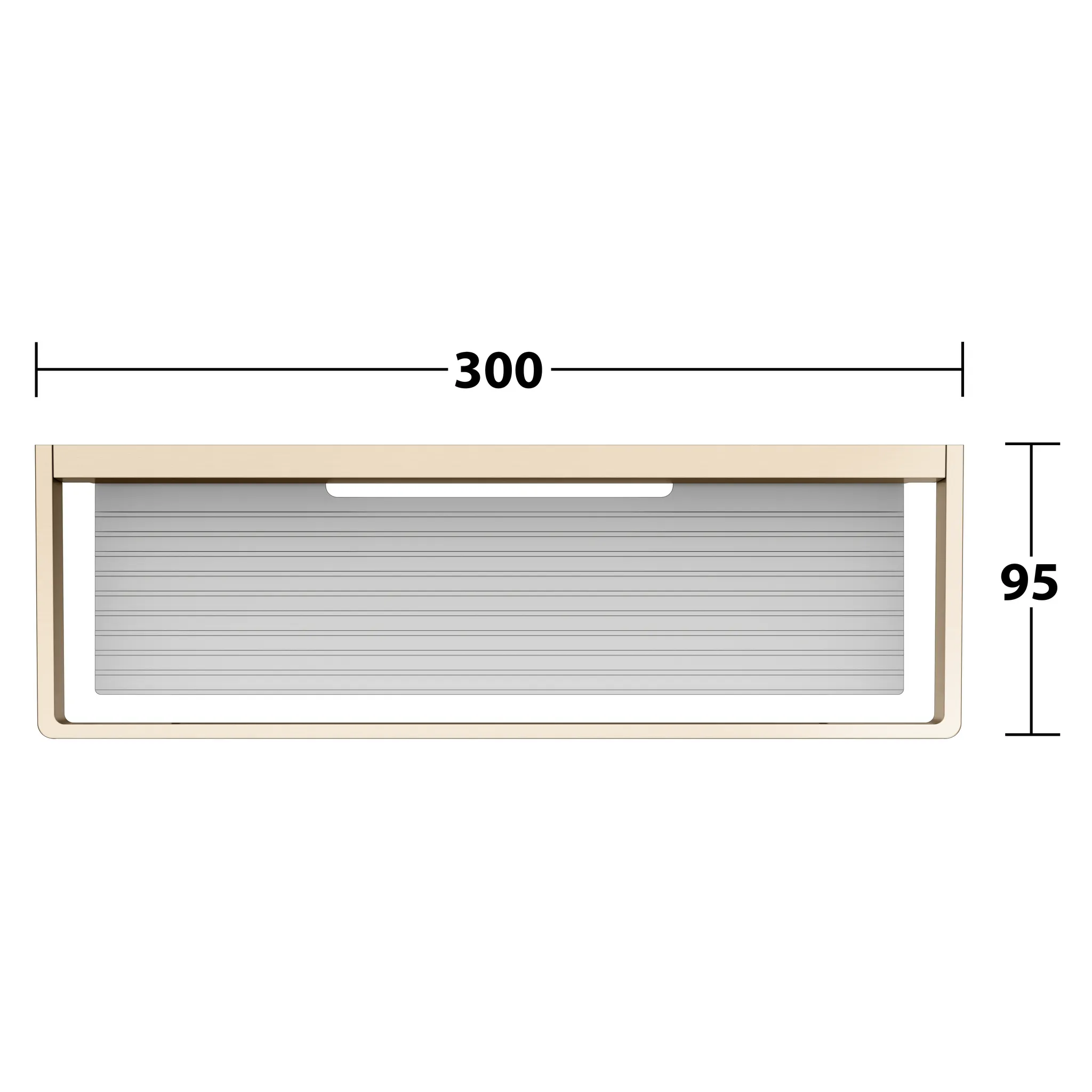 Edition 11 11158030000 Duschkorb silber-eloxiert/Bronze geb. Edition 11 11158030000 Duschkorb silber-eloxiert/Bronze geb.