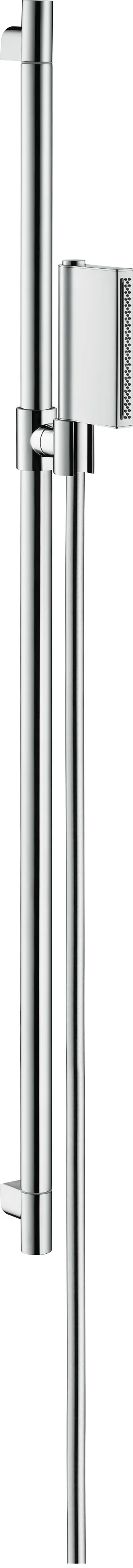 Hansgrohe AXOR One Brausenset 900 mm chrom, 124 x 24 mm Brausekopf, Rain und RainFlow Strahl, QuickClean, 11,5 l/min Durchfluss