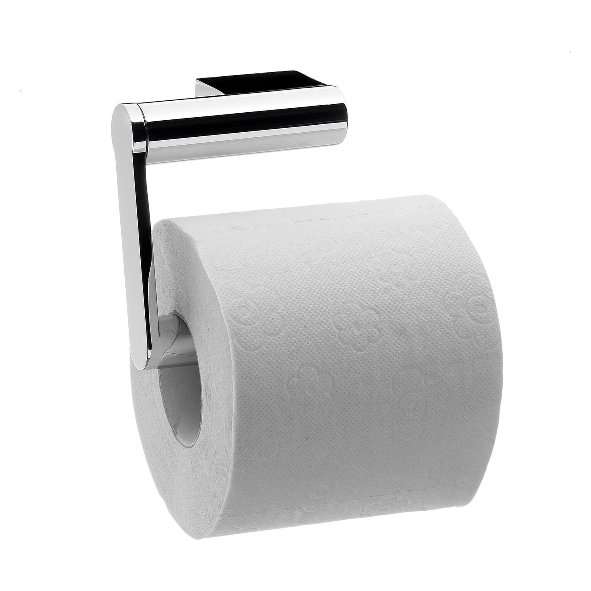 emco Toilettenpapierhalter ohne Deckel „system 2“ 6,8 × 8,7 cm in chrom, Befestigung verdeckt