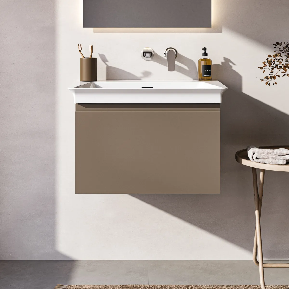 Ideal Standard Waschtischunterschrank „Finesse“ 60 × 37,5 × 44 cm Greige matt Ideal Standard Waschtischunterschrank „Finesse“ 60 × 37,5 × 44 cm Greige matt