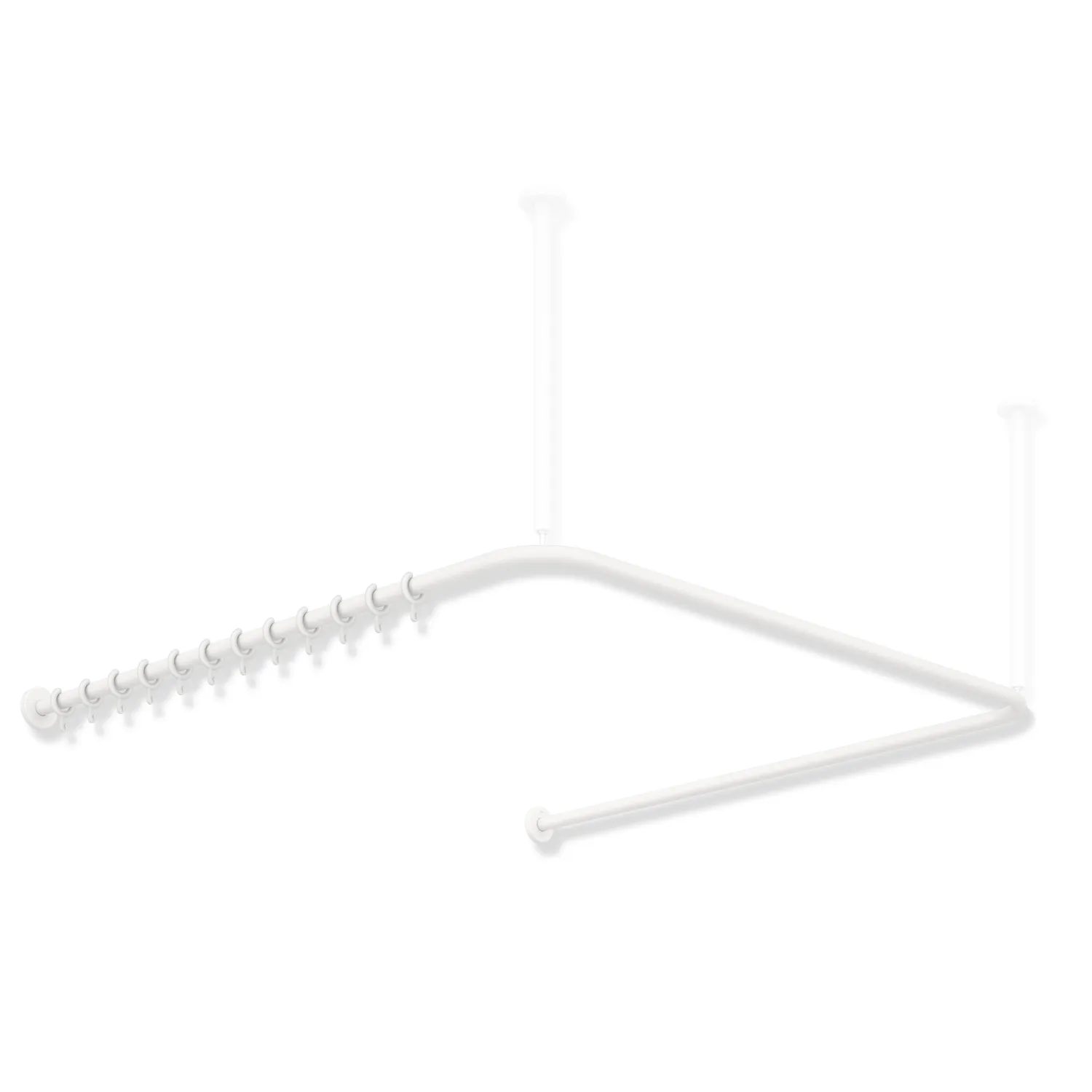 VH-Stange,d:25,A1/A3=1187, A2=1165, 34 Ringe, plvb weiß tiefmatt Farbe: Signalweiß matt VH-Stange,d:25,A1/A3=1187, A2=1165, 34 Ringe, plvb weiß tiefmatt Farbe: Signalweiß matt