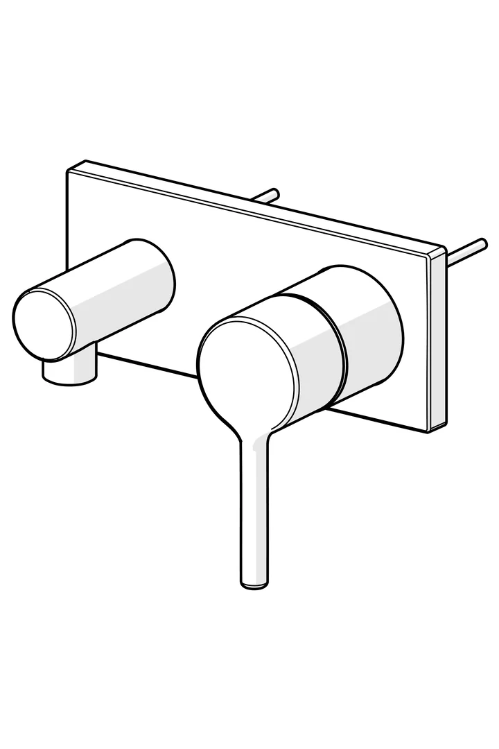 HansaVANTIS Style Duscharmatur, Einhebelmischer, Chrom HansaVANTIS Style Duscharmatur, Einhebelmischer, Chrom