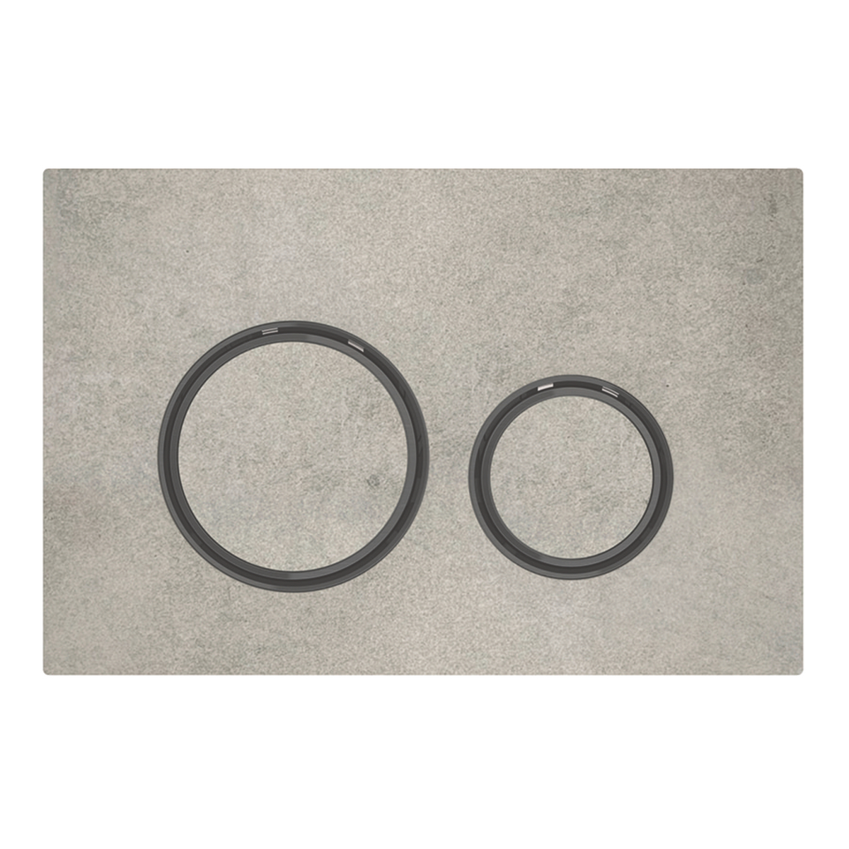 Sigma21 Betätigungsplatte für 2-Mengen-Spülung, Metallfarbe schwarzchrom: schwarzchrom, Betonoptik Sigma21 Betätigungsplatte für 2-Mengen-Spülung, Metallfarbe schwarzchrom: schwarzchrom, Betonoptik