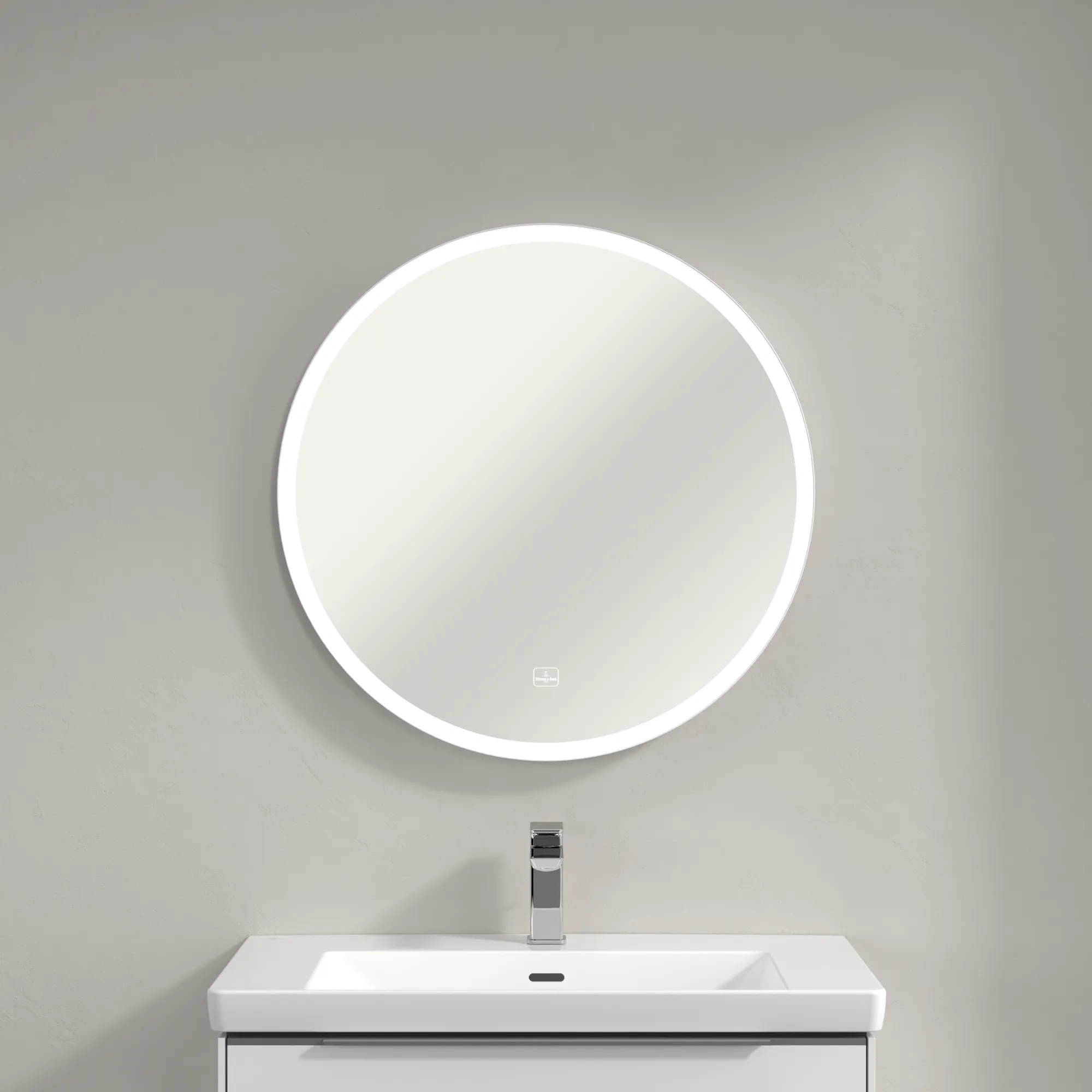Villeroy & Boch Spiegel „Subway 3.0“ ⌀ 712 mm in White Matt Villeroy & Boch Spiegel „Subway 3.0“ ⌀ 712 mm in White Matt
