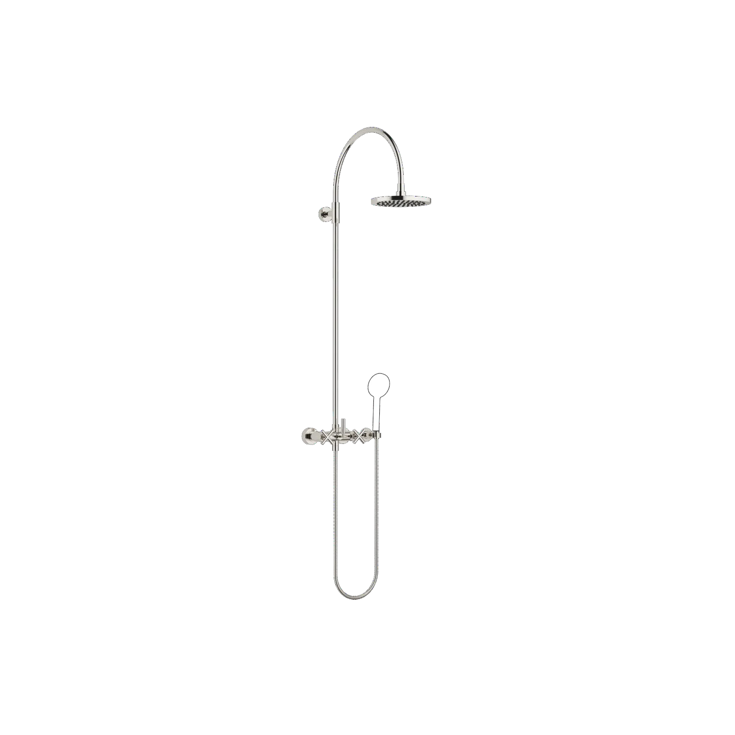 Shower Pipe mit Brausebatterie ohne Handbrause FlowReduce TARA Chrom 26632892 Shower Pipe mit Brausebatterie ohne Handbrause FlowReduce TARA Chrom 26632892