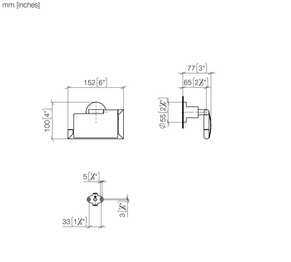 Papierrollenhalter mit Deckel TARA Chrom 83510892