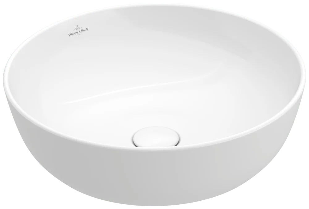 Villeroy & Boch Artis Aufsatzwaschbecken TitanCeram 430x430mm rund ohne Überlauf Weiß Alpin Villeroy & Boch Artis Aufsatzwaschbecken TitanCeram 430x430mm rund ohne Überlauf Weiß Alpin