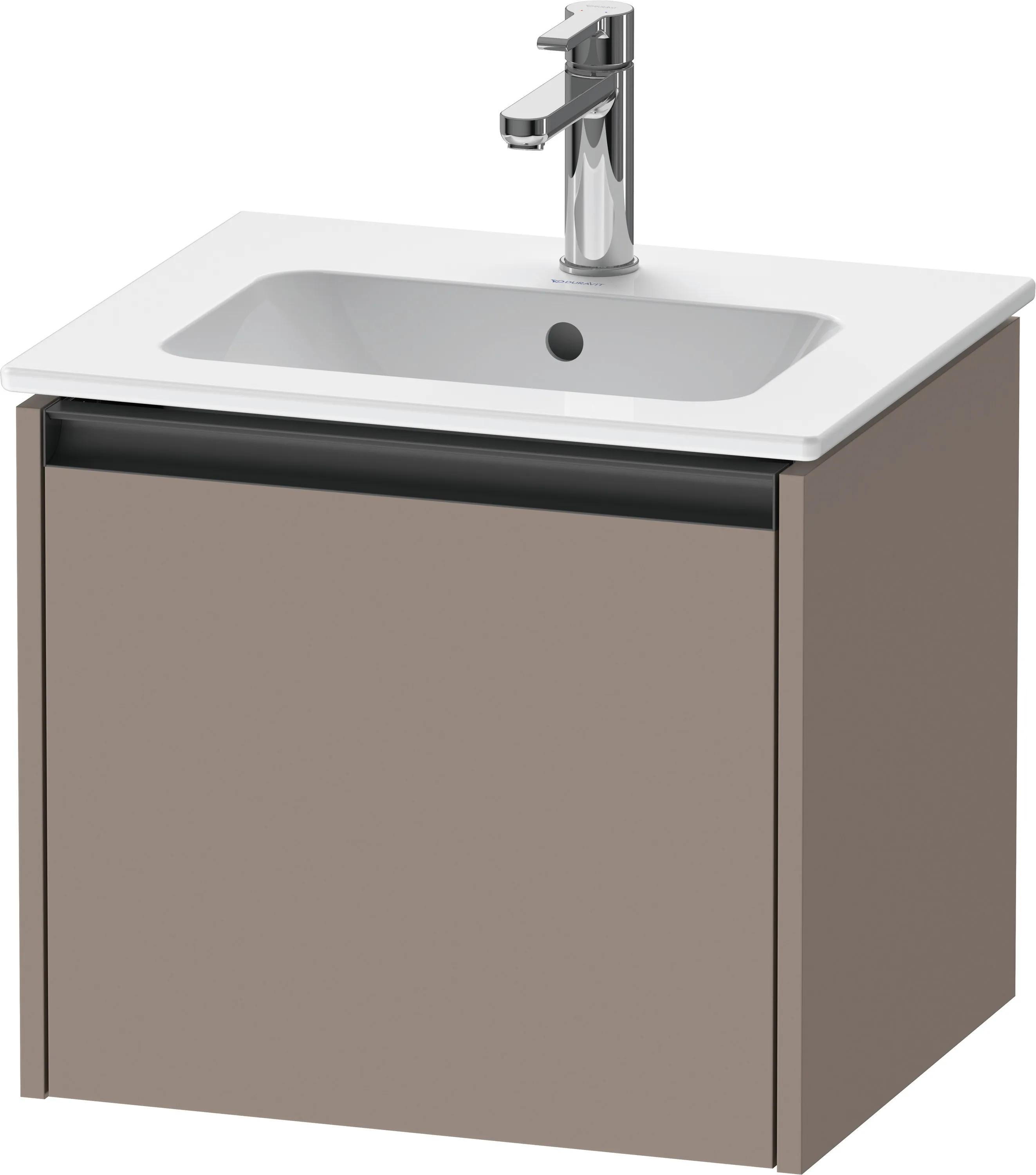 Duravit Waschtischunterschrank wandhängend „Ketho.2“ 51 × 44 × 42 cm in Basalt Matt
