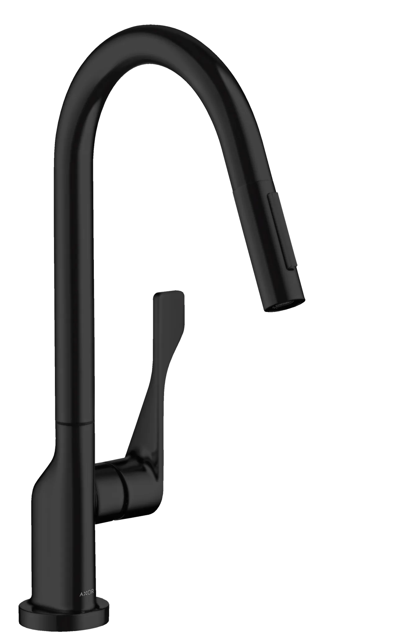 Hansgrohe AXOR Citterio Einhebel-Küchenmischer 250 mit Ausziehbrause, Mattschwarz