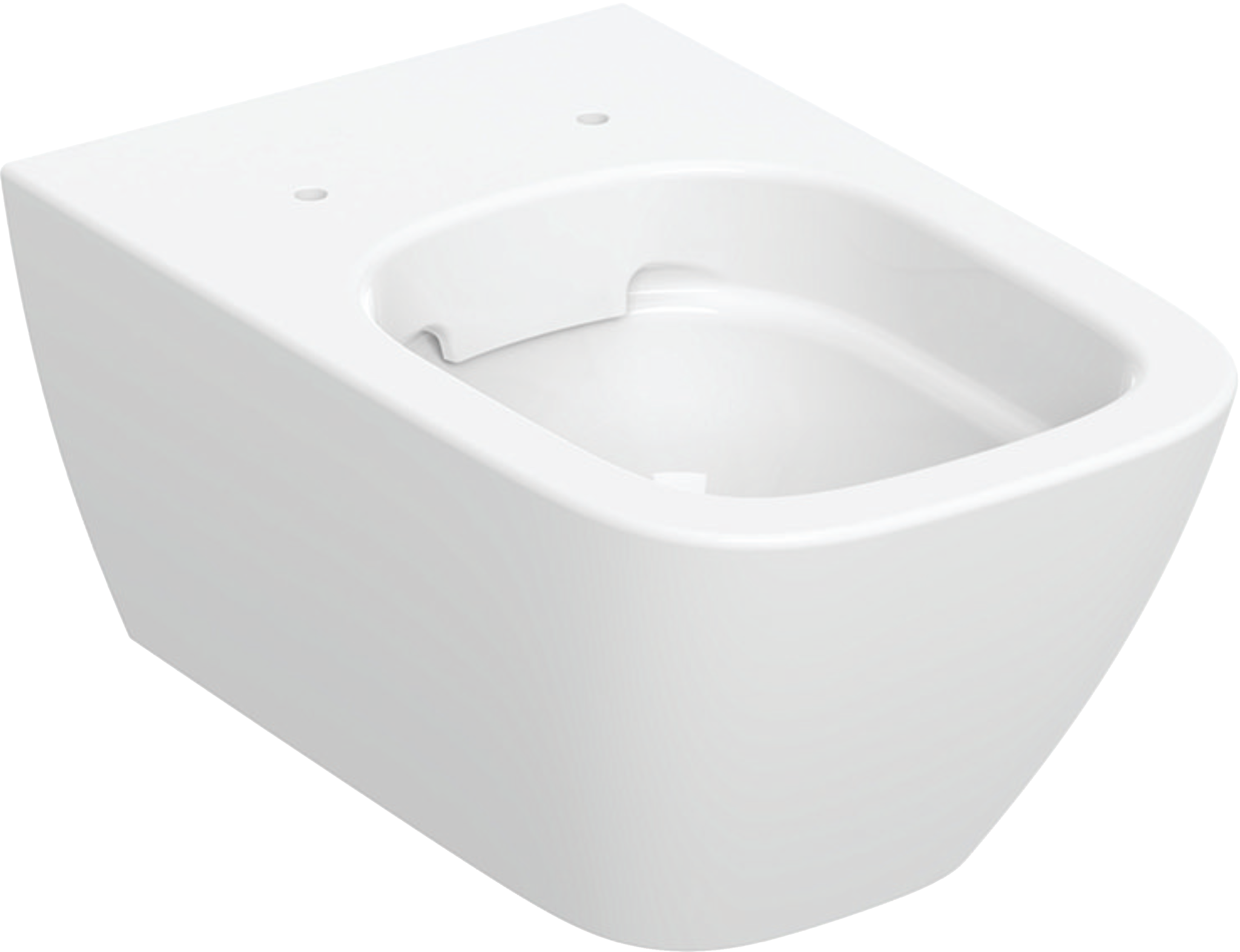 Wand-Tiefspül-WC „Smyle Square“ geschlossene Form 35 × 33 × 54 cm ohne Spülrand