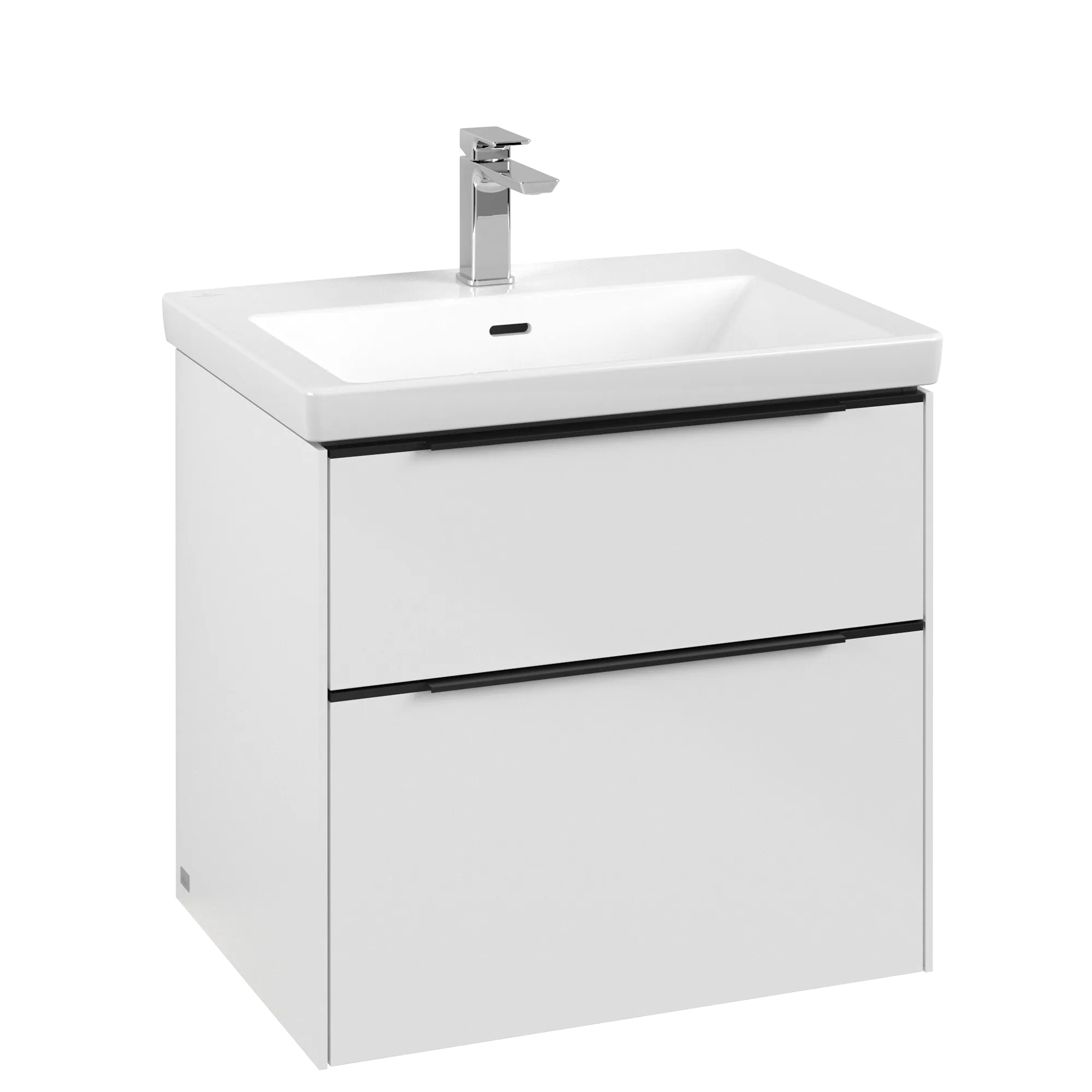 Villeroy & Boch Subway 3.0 Waschbeckenunterschrank C576L1, 622 x 576 x 478 mm, Brilliant White