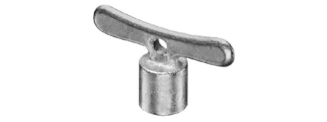 Steckschlüssel, Schlüsselweite 4-kant: 6 mm, mattchrom