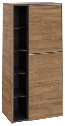 Villeroy & Boch Mittelschrank „Subway 3.0“ 57,4 × 120 × 36,2 × 36,2 cm 2 Türen, Anschlag (Scharnier) rechts, 2 Türen, Anschlag rechts