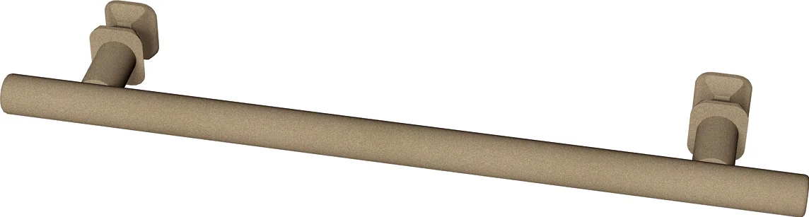 BEMM Handtuchhalter TUBE 18, braunbeige perlmatt, 350 mm Länge, 45 mm Bautiefe, 270 oder 280 mm Achsabstand BEMM Handtuchhalter TUBE 18, braunbeige perlmatt, 350 mm Länge, 45 mm Bautiefe, 270 oder 280 mm Achsabstand