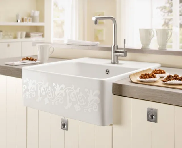 Villeroy & Boch Küchenspülbecken „Spülstein“ 595 × 630 × 220 mm in Fossil Villeroy & Boch Küchenspülbecken „Spülstein“ 595 × 630 × 220 mm in Fossil