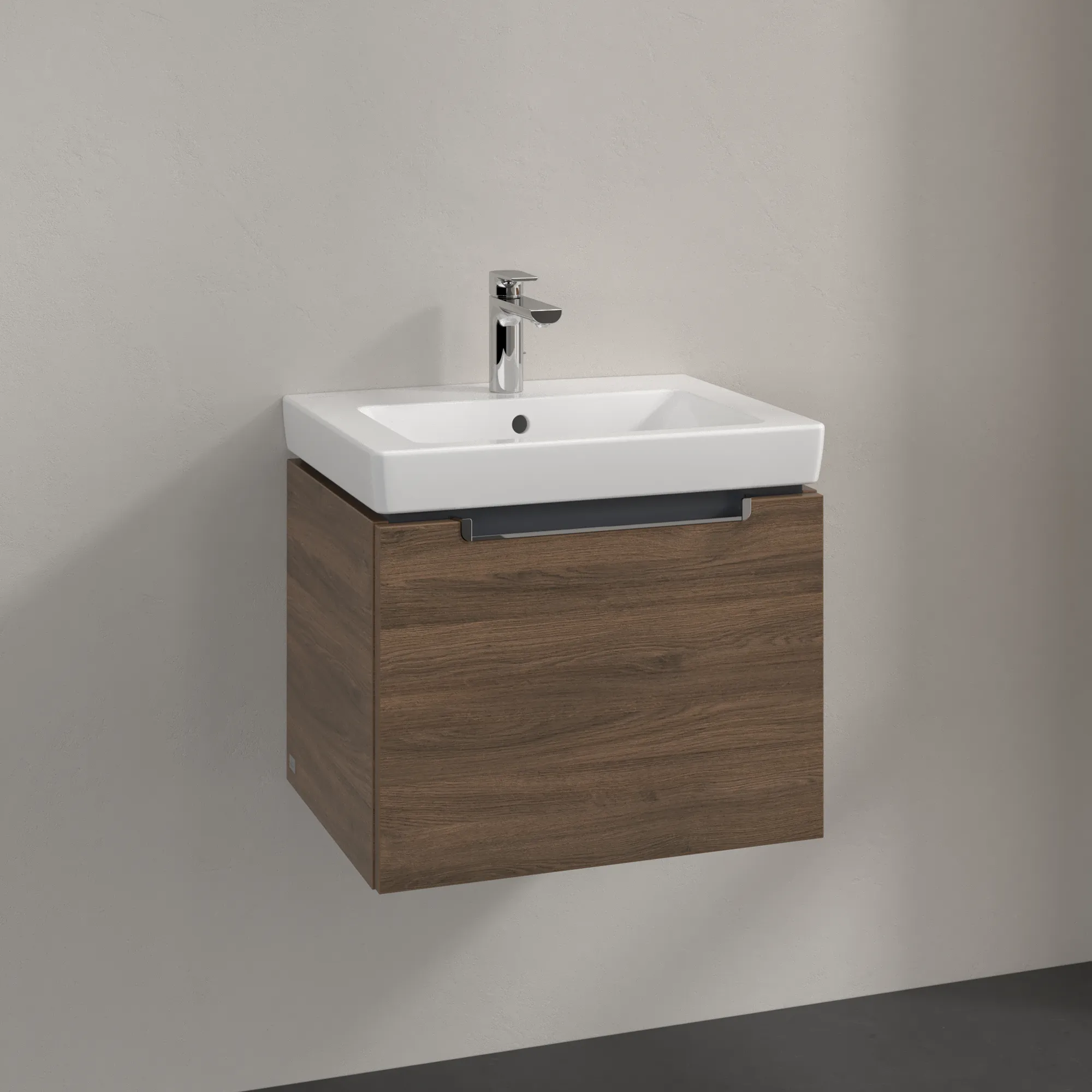 Villeroy & Boch Waschbeckenunterschrank Subway 2.0, Arizona Oak, 537x420x423 mm, eckig, mittige Wanneneinbauposition, SoftClosing, 1 Auszug