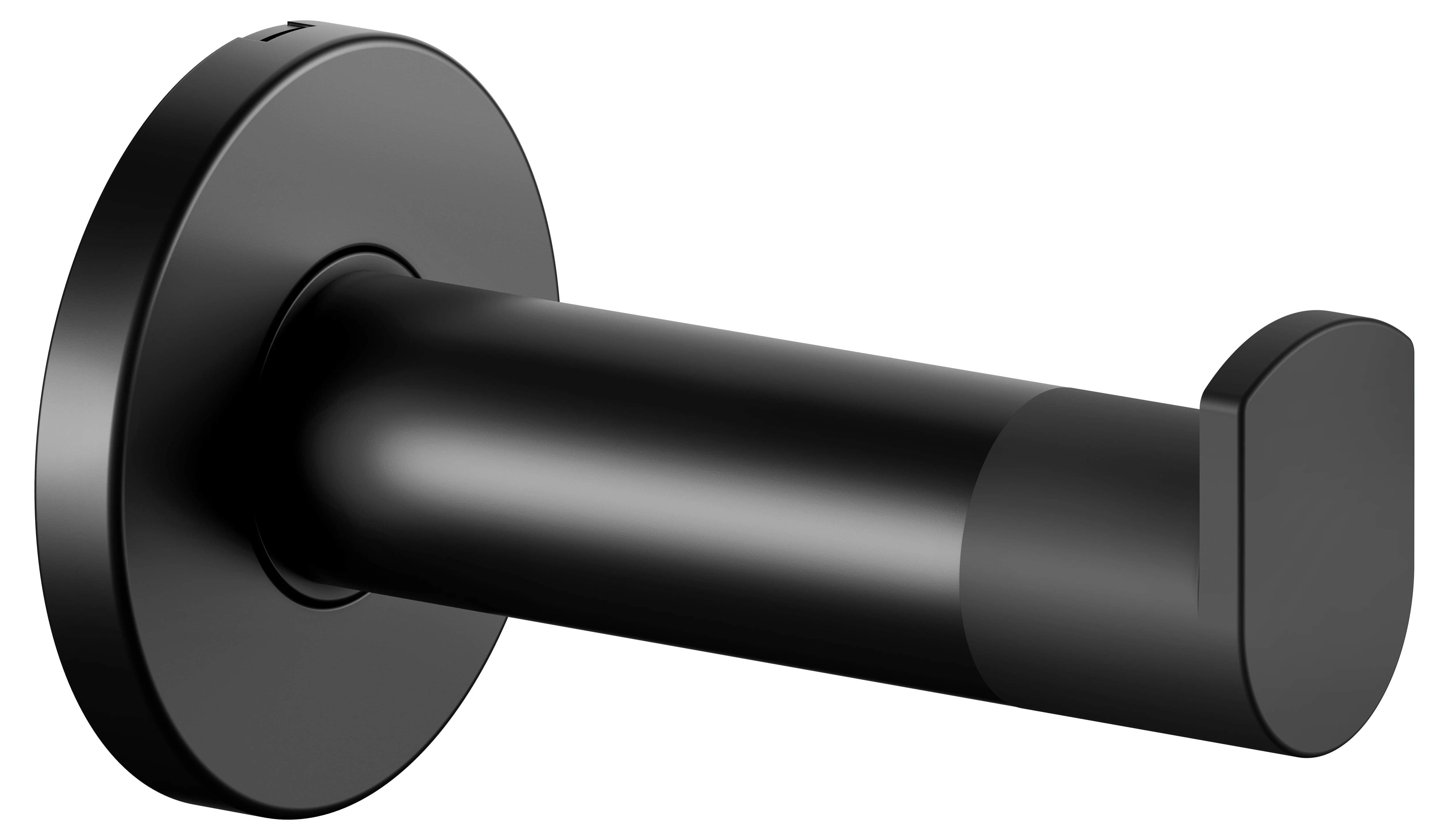 Plan 14911370000 Handtuchhaken mit Türpuffer 91 mm schwarz Plan 14911370000 Handtuchhaken mit Türpuffer 91 mm schwarz